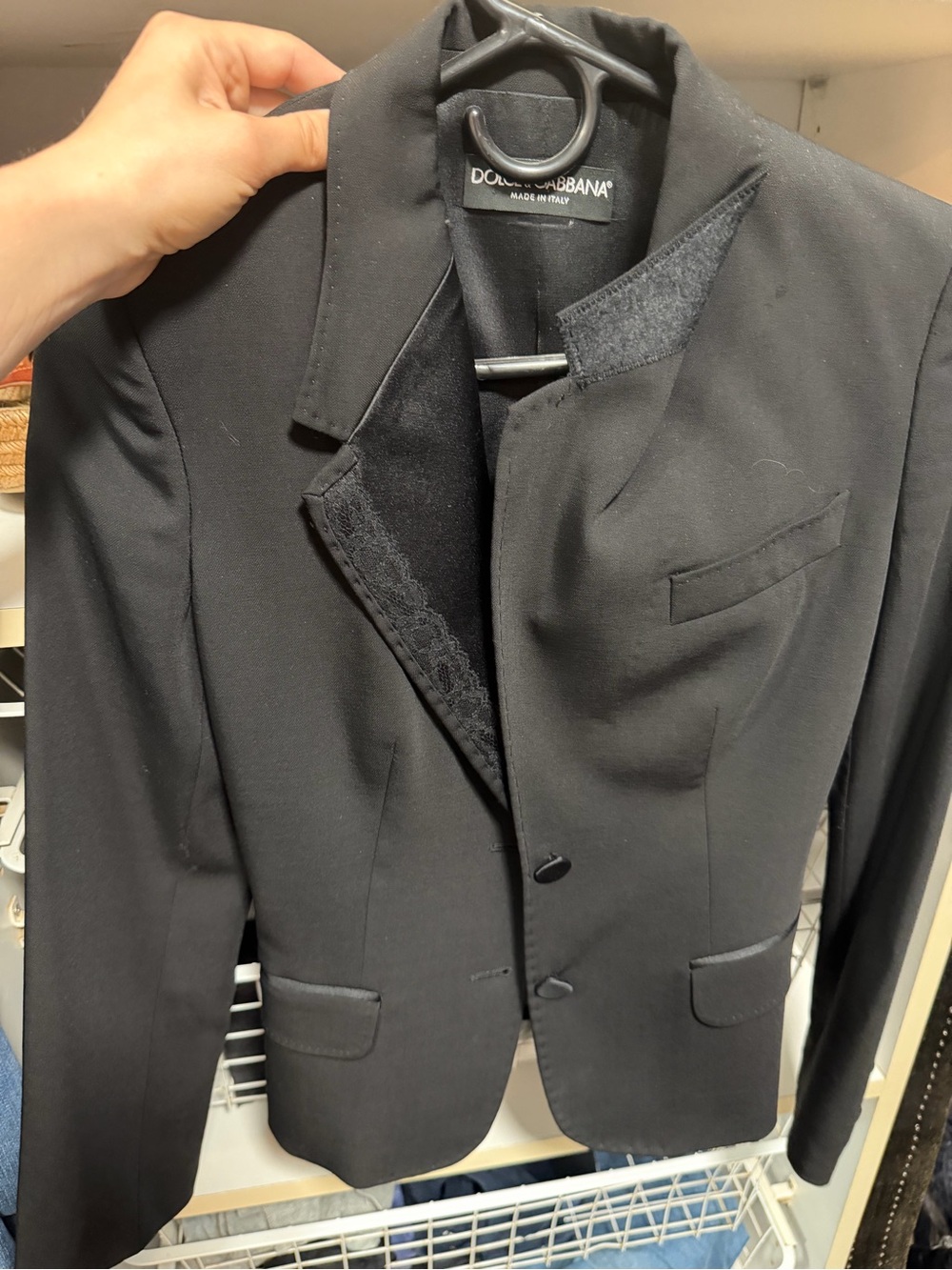 Vintage DOLCE & GABBANA woman Blazer wool / silk line